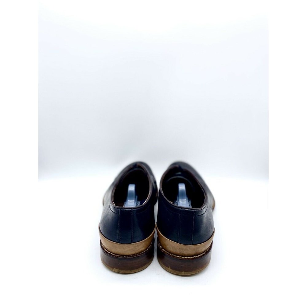 JOHNSTON & MURPHY Limited Men’s 9.5 D/B Black Cap Toe Oxfords Dress Shoes Formal - Picture 5 of 7